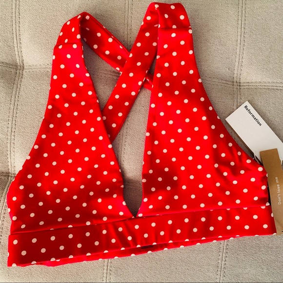 Reformation Dani Ecomove V-Neck Cross Back Bra - Picture 4 of 5